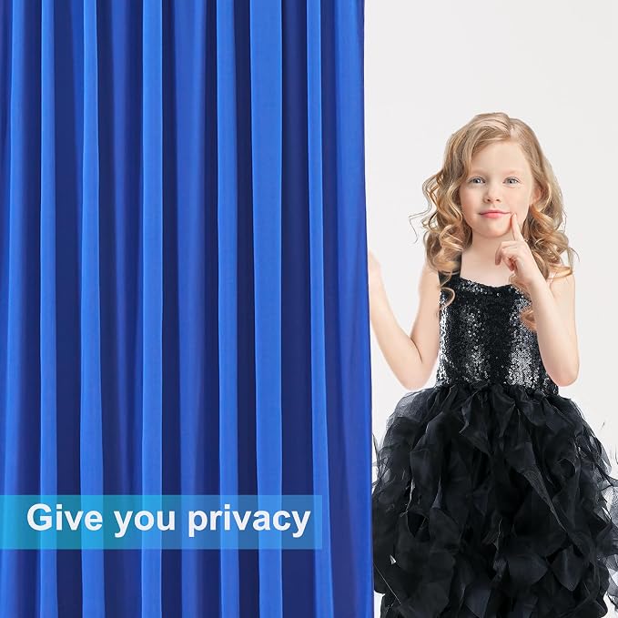4 Panels Royal Blue Backdrop Curtains - Image 7