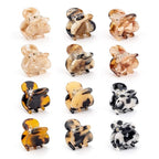 Cobahom 12Pcs 0.79 Inch Extra Small Claw Clips for Thin Thick Hair, Super Mini No-Slip Jaw Clips for Hair Styling, Tortoiseshell Small Hair Accessories for Women Girls, Multicolor
