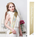 Birthday Girl Tiara and Crown with Sash, Headband and Party Decorations
