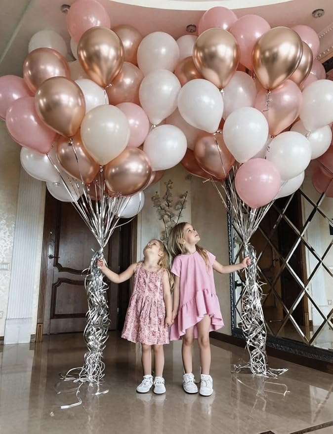 Nude Dusty Pink Balloon Set, Romantic Boho Decor - Image 3