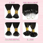 YoungSee U Tip Hair Extensions Brown Balayage U Tip Hair Extensions Human Hair Keratin Hair Extension Real Human Hair Ombre Brown to Blonde Utip Hair Extension Human Hair 22In 1g/s 50g