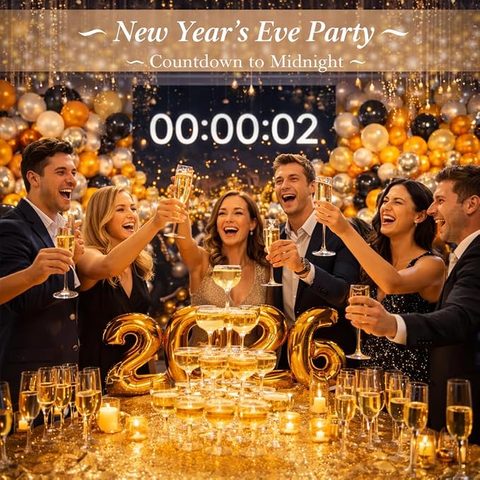 Metallic Gold Latex Balloons 100 Pack, 12 Inch Round Shiny Chrome Gold Helium - Image 4