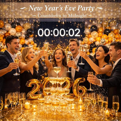 Metallic Gold Latex Balloons 100 Pack, 12 Inch Round Shiny Chrome Gold Helium - Image 4