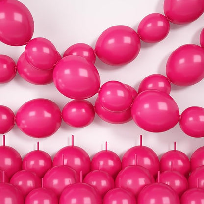 Hot Pink Linking Balloons by Hapmori