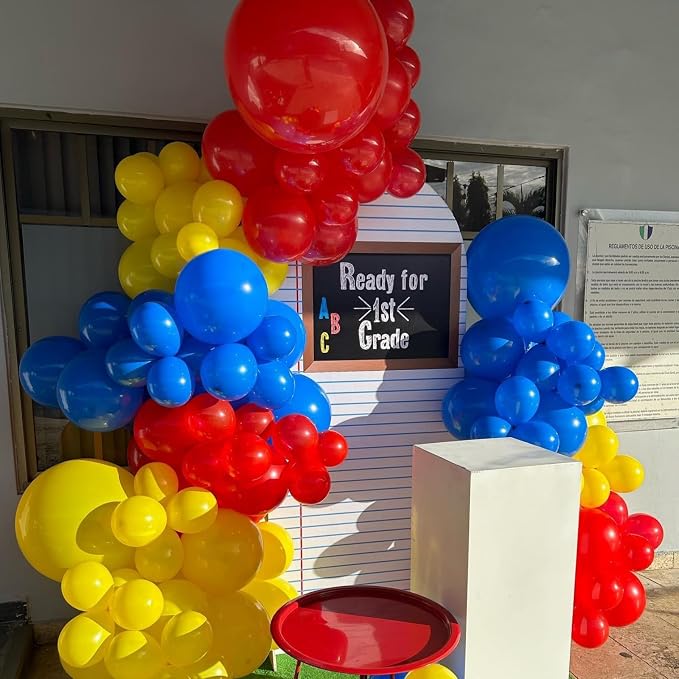 Blue Red Yellow Balloons Royal Blue Yellow Red Balloons - Image 2