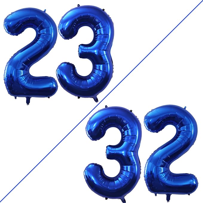Number 23 Balloons for 23rd Birthday Party Decorations, 42 Inch Jumbo Foil by GOER