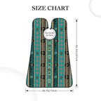 Strong Suction Cup Beard Grooming Bib, Non-Stick Hair Catcher, Waterproof, for Shaving, Tribal Navajo Aztec Geometric Ethnic Pattern