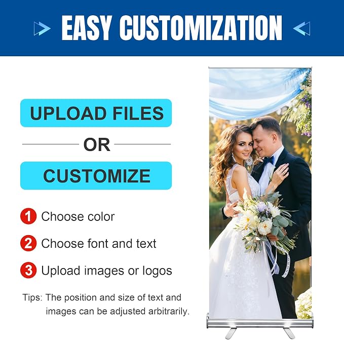 Custom Retractable Banner with Aluminum Frame, Personalized Roll Up Banner - Image 3