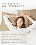 THXSILK 100% Mulberry Silk Pillowcase for Hair and Skin Health, Soft Breathable and Smooth Pillowcase with Hidden Zipper, Both Sides Premium Grade 6A+ Silk, 1pc (Standard 20"x26", Taupe)