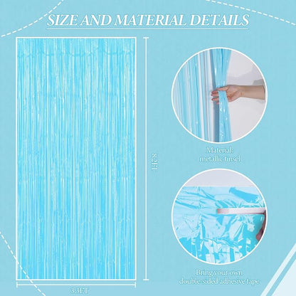 DECOCKRAT 3 Pack Foil Fringe Backdrop - Image 2