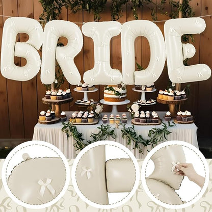 40Inch Beige BRIDE Balloons Bachelorette - Image 7