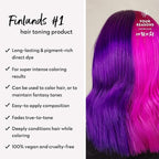 Four Reasons Color Mask INTENSE- Violet – (27 Colors) Intensive Toning Treatment - Color Depositing Conditioner – Semi Permanent Hair Dye for Lightened and Colored Hair– 100% Vegan, 6.76 fl oz