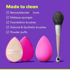 Beautyblender Blendercleanser Tool Scrub Solid Cleanser – Lavender Makeup Sponge & Brush Cleansing Bar – Hand, Sponge, and Brush Cleanser, Removes Makeup & Buildup, Travel-Friendly, 1 oz