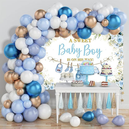 Cute Clothes Baby Shower Backdrop - Image 3