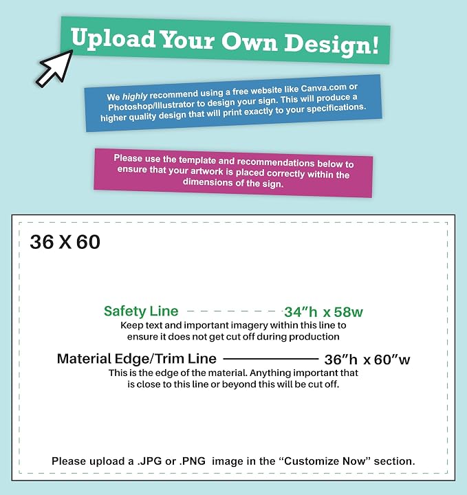 CustomForMe Personalized Vinyl Banner – Vinyl Printed Customizable Banner - Image 3