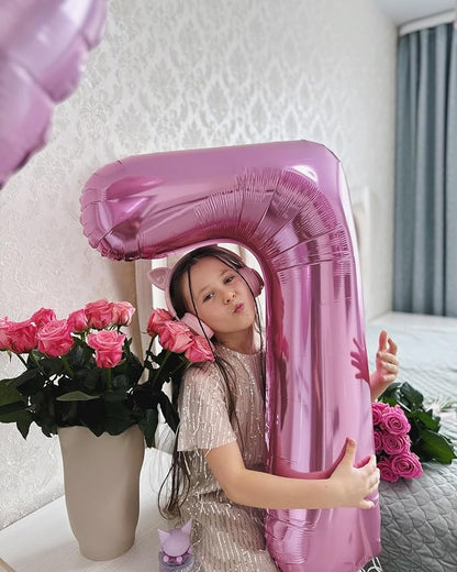 40 Inch Pink Number 0 Balloon Birthday Party Decorations - Image 3