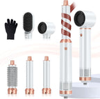 Blow Dryer Brush 5 in 1, Negative Ion Hair Dryer Brush Set Upgrade Hot Air Brush Air Styler Curling Wrap Air Curler, Curling Iron Hair Styling Tools As A Gift for Straight/Curl/Drying/Smoothing