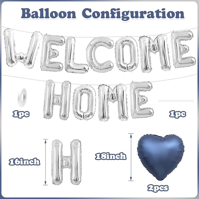 Welcome Home Balloons, Welcome Home Decorations - Image 2