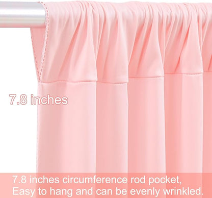 10x12 Blush Pink Backdrop Curtains - Image 8