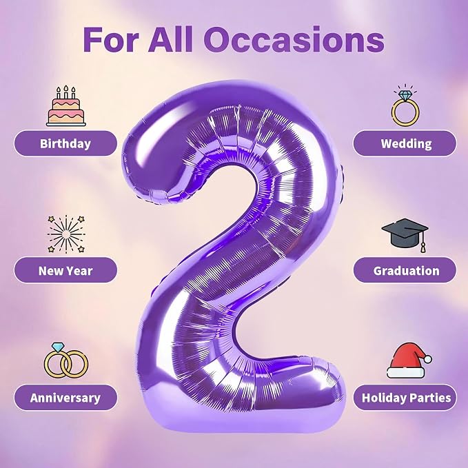 Number Balloons for Birthday Decorations - Image 5