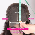 Bangjazz 4X4 Lace Front Wigs Human Hair Water Wave Wig 180% Density Brazilian Virgin Hair Pre Plucked with Baby Hair Wigs for Black Women Deep Water Wig 18 Inch Natural Color (18 Inch,Water Wave Wigs)