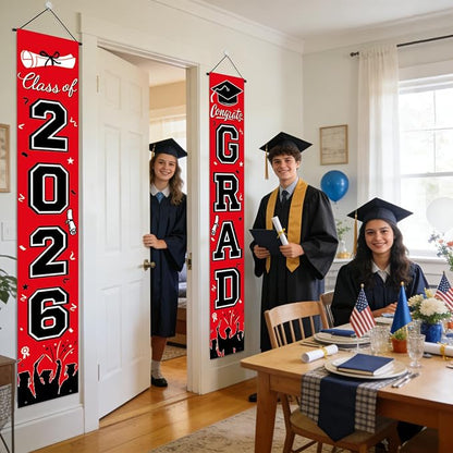 Graduation Decorations 2026 Porch Banner, Congrats Grad Class of 2026 Banner - Image 6