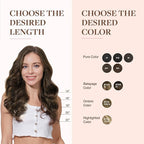 GOO GOO Clip in Hair Extensions Real Human Hair, Remy Human Hair Extensions Clip ins for Women, Natural Human Hair, 14inch 110g 7Pcs, 4A Chocolate Brown
