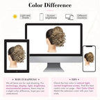 REECHO 9" Short Ponytail Extension, Classic Loose Curly Wavy Claw Clip Pony tails Hair Extensions HP001 Hairpieces for Women - Medium Blonde with Blonde Highlights