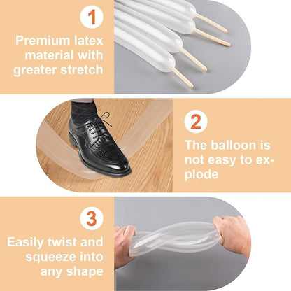 Clear 260 Balloons 100 PCS - Image 4