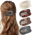 4 PCS Flat Claw Clips, Large Lay Flat Hair Clips for Women Girls, Strong Hold Non-slip Hair Claws for Thick Thin Hair
