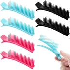 6 PCS Alligator Sectioning Grip Clips for Hair, Multicolor Professional Alligator Grip Clips Non-Slip for Styling Sectioning Haircuts Coloring Salon Hair DIY Accessories