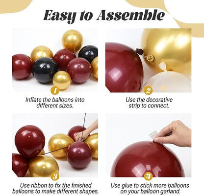 Burgundy Balloon Arch Garland Kit - Image 3