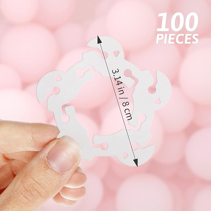 100 Pieces Flower Balloon Clips Balloons Holder Balloon Arch Clips - Image 2