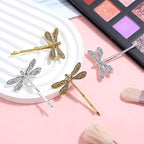 Dragonfly Hair Clip, Gold & Silver Antique Decorative Bobby Pins for Prom Birthday Party Wedding Retro Hair Styling Pins Accessories for Women Girls Bride French Hairpins