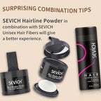 Instantly Hairline Shadow - SEVICH Powder for Grey Hair Root Touch Up, Thinning Hairline & Eyebrows/Beard Line, Windproof & Sweatproof, Brown