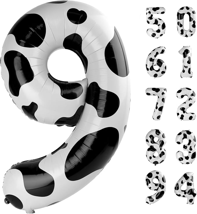 Cow Print 9 Balloon by IWERP
