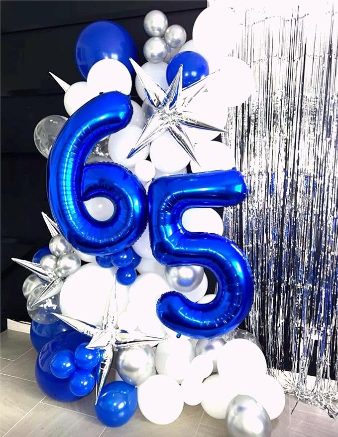 Navy Blue Number 5 Balloon 40 inch, 5th Birthday Party Balloons Decorations | - Image 6