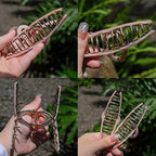 Big Butterfly Hair Accessories - 4.7" Acetate & Metal Clips for Women's Long, Thick Hair - 3 Pcs