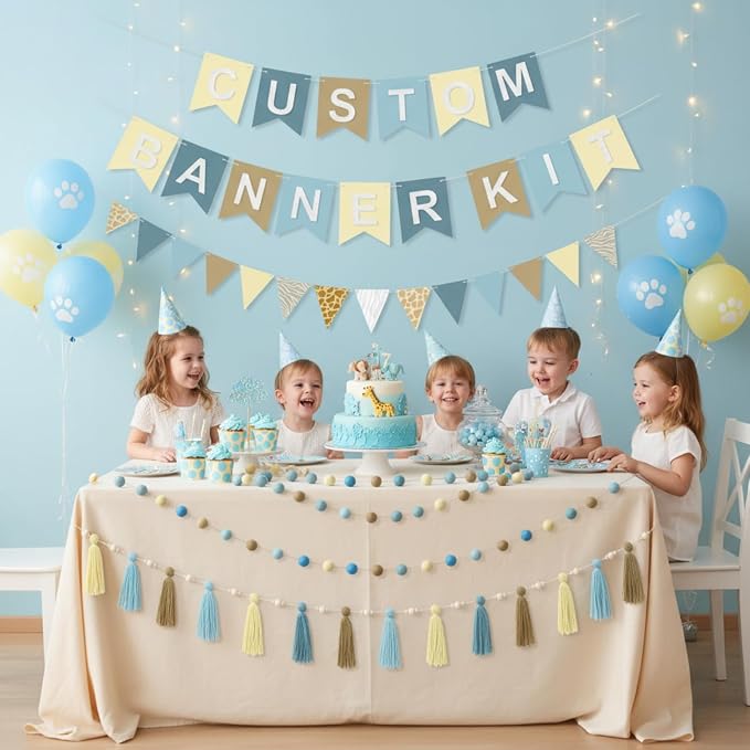 SmoothNovelty 139 Pcs Felt DIY Custom Banner Kit Include 104 Letters 18 - Image 7