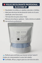 Professional Dust-Free Hair Bleaching Powder, Premium Lightener for Salon Use, 500g 16.9 Fl oz. Bond Enforcing Little Damaged to Hair. For Beauty Salon, Hair Salon.