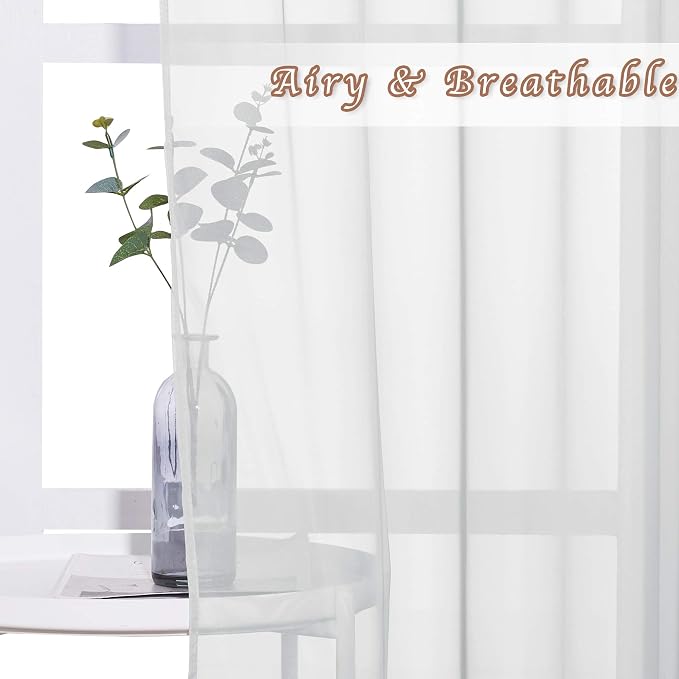 NICETOWN Sheer Curtains 84 Inches Long - Image 3