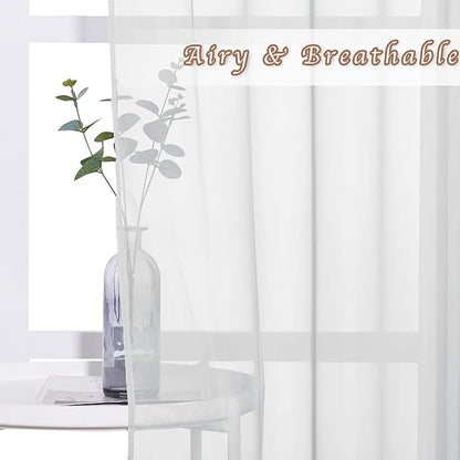 NICETOWN Soft Voile Sheer Curtains - Image 4
