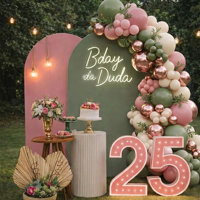 Pink and Green Balloon Arch Kit - Image 7