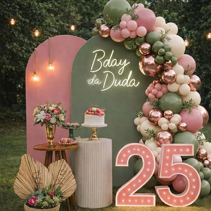 Pink and Green Balloon Arch Kit - Image 7