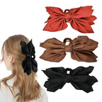 Bow Claw Clips Hair Clips Big Hair Bows for Women Butterfly Styling Large Hair Clips for Thick Hair for Girls Hair Accessories for Teen 3PC Christmas Valentine