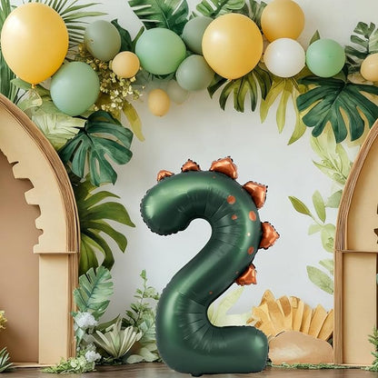 Dinosaur Number 2 Balloon, 30 Inch Birthday Party Decorations - Image 2