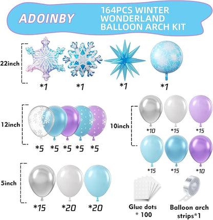 Frozen Balloon Arch Garland Kit - Image 2