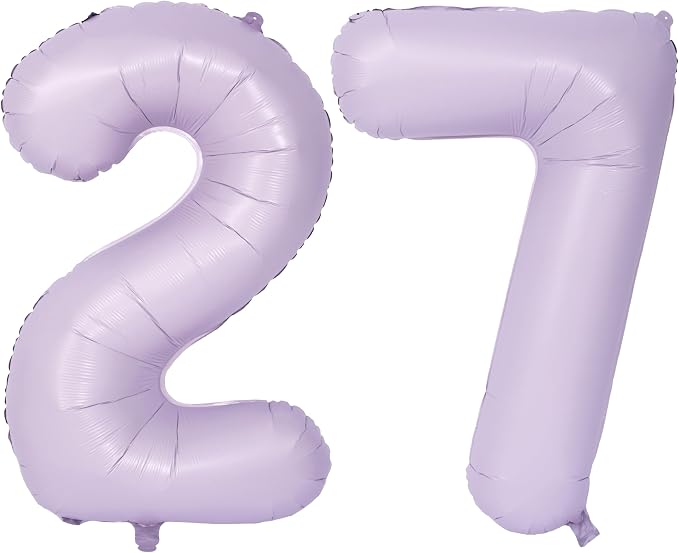 40 In Matte Purple Number Balloons Helium Foil Mylar Balloon Digital 27 | by Exquisitehighqualitypartydecorationstomeetyoureveryneed%EF%BC%81