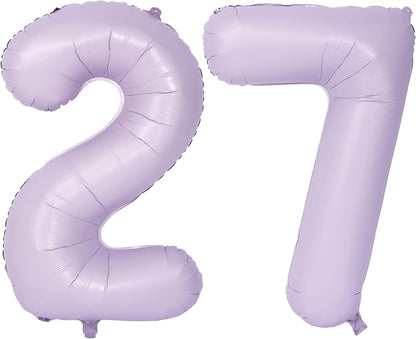 40 In Matte Purple Number Balloons Helium Foil Mylar Balloon Digital 27 | by Exquisitehighqualitypartydecorationstomeetyoureveryneed%EF%BC%81
