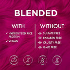 MOEHAIR Semi-Permanent Hair Color | Magenta Hair Dye 8 Oz | Voodoo Highest Love Magenta Hair Color | Temporary Hair Dye for Dark Hair | No Ammonia, Sulfate or Paraben